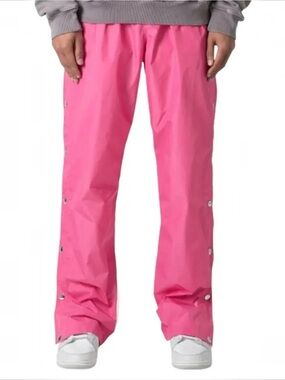mnml Snap Side Pink Nylon Tear Away Pants